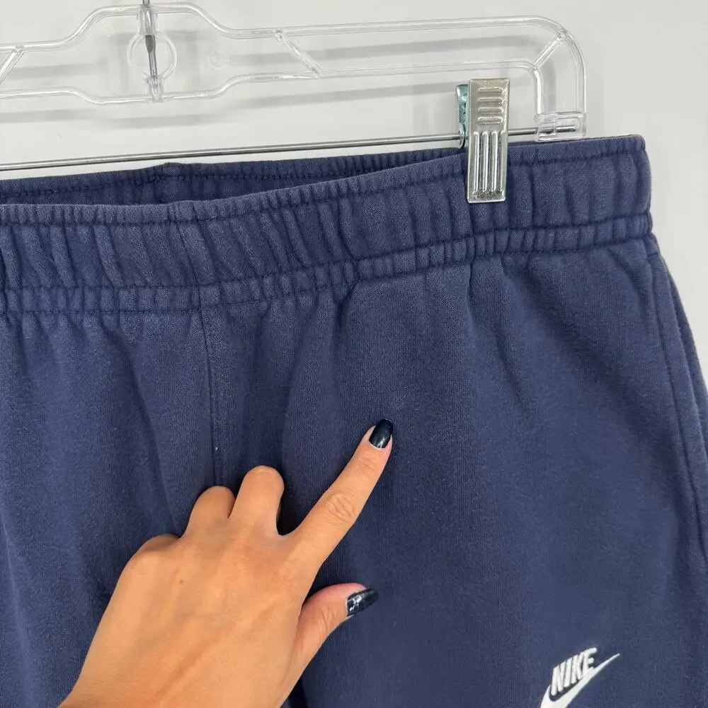 Men's Navy Blue Embroidered Nike Sportswear Club Fleece Sweatpants XL BV2707-410